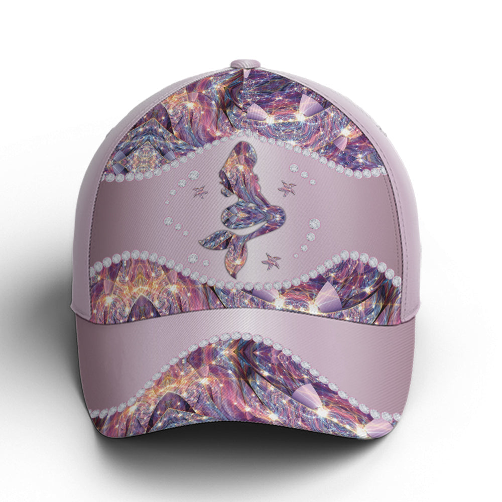 Purple Metallic Style Mermaid Baseball Cap Coolspod
