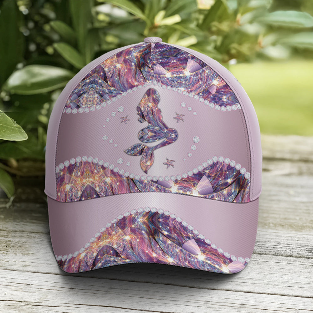Purple Metallic Style Mermaid Baseball Cap Coolspod