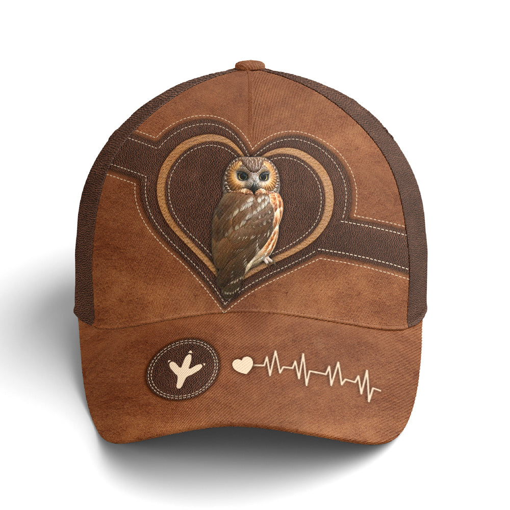 Love Owl Leather Style Baseball Cap Coolspod
