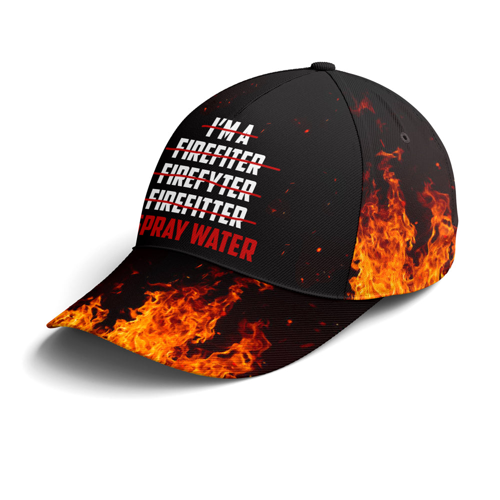 Funny Firefighter Spray Water Baseball Cap Coolspod