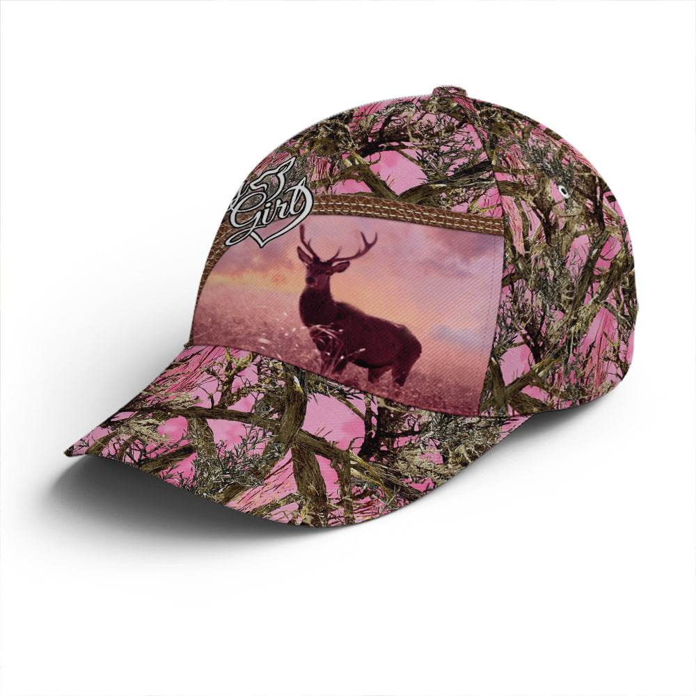 Pink Camouflaged Deer Hunting Baseball Cap Coolspod