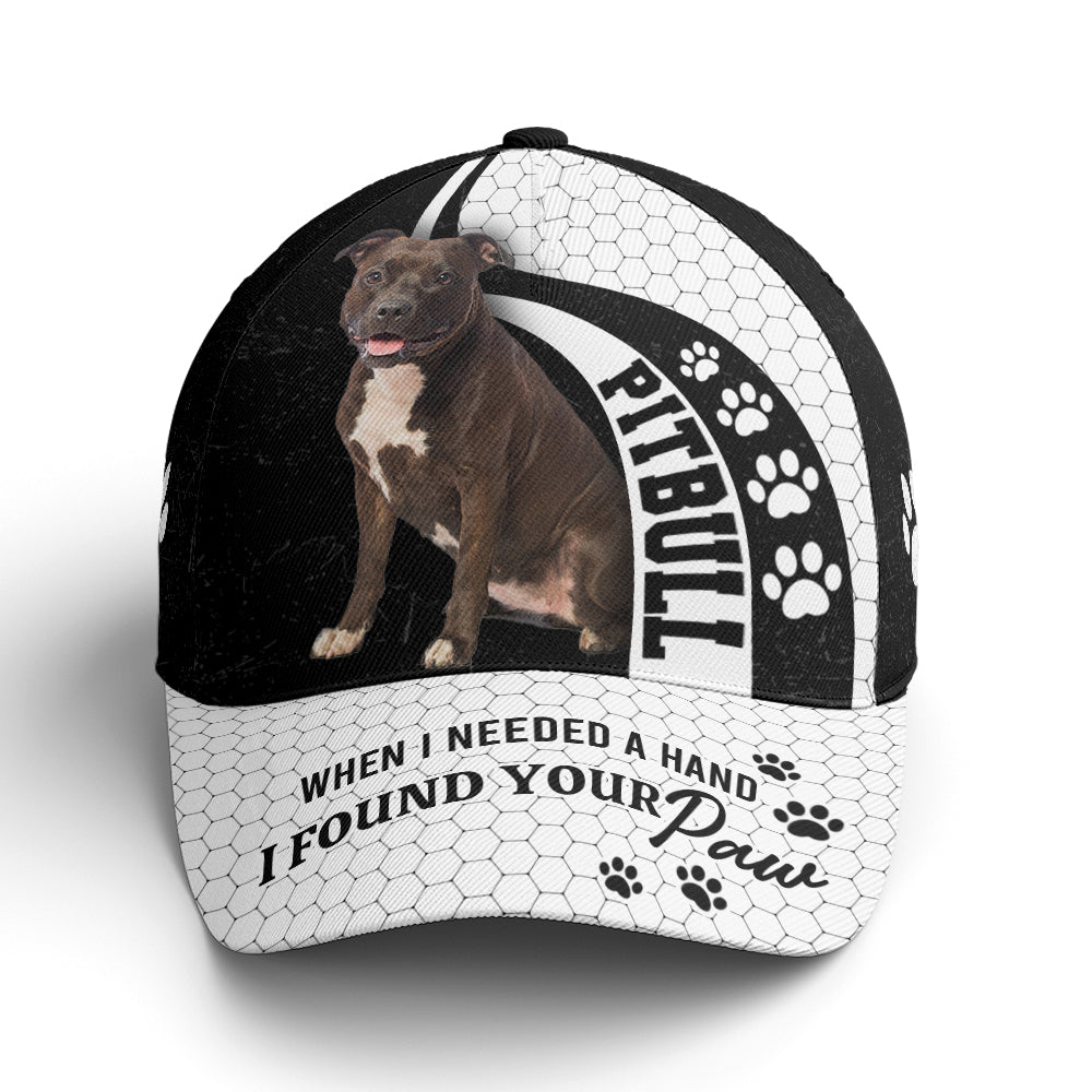 Pitbull When I Need A Hand I Found Your Pawn Baseball Cap Coolspod
