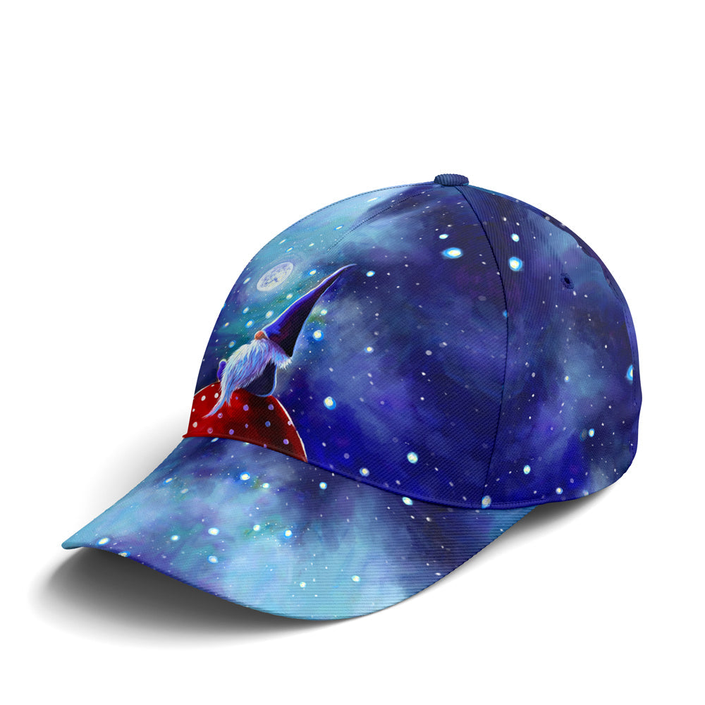 Galaxy Theme Watercolor Gnome Art Baseball Cap Coolspod