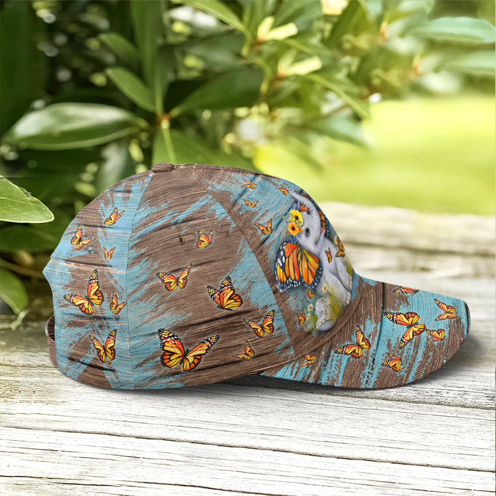 Elephant Butterfly In A Word Where You Can Be Jean Style Baseball Cap Coolspod