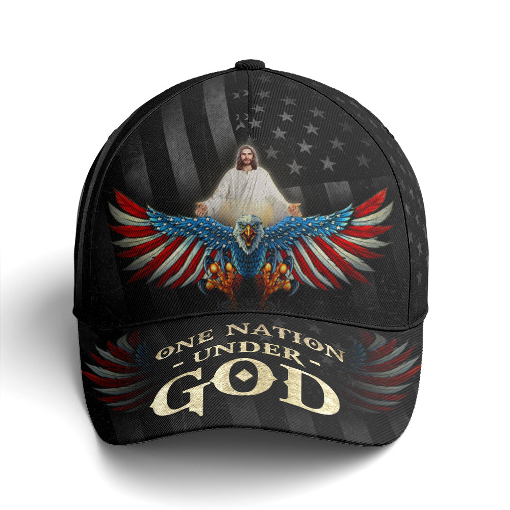 One Nation Under God America Eagle Baseball Cap Coolspod