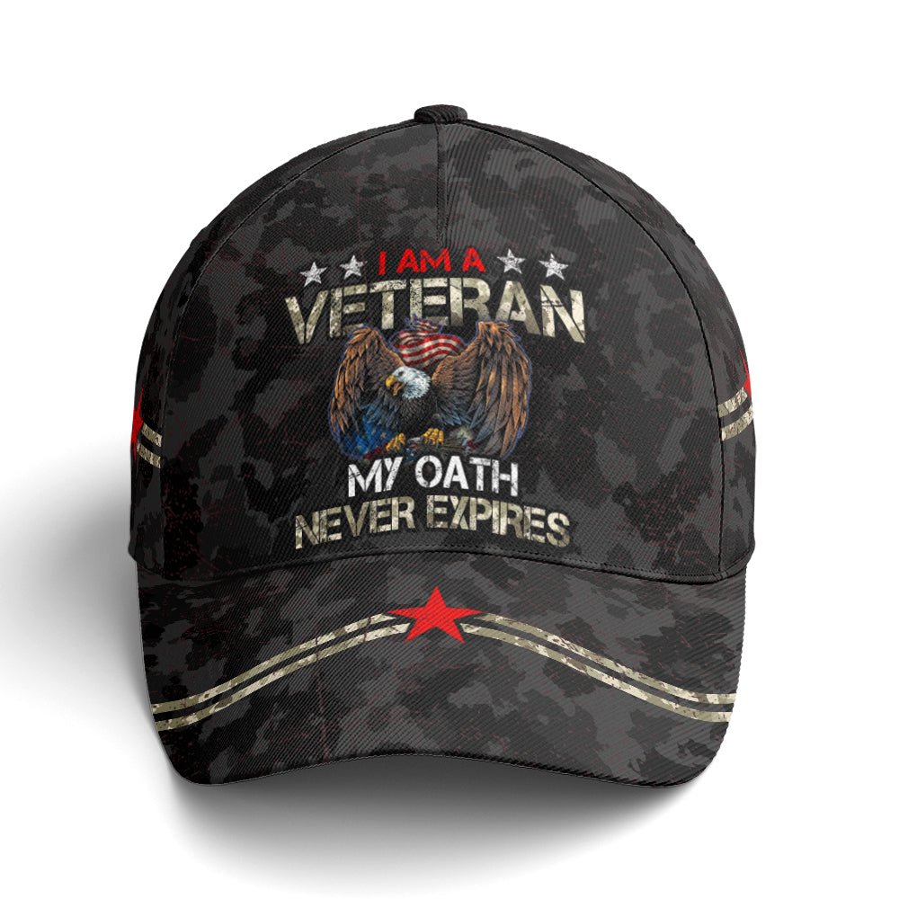 Army Veteran My Oath Never Expires Baseball Cap Coolspod