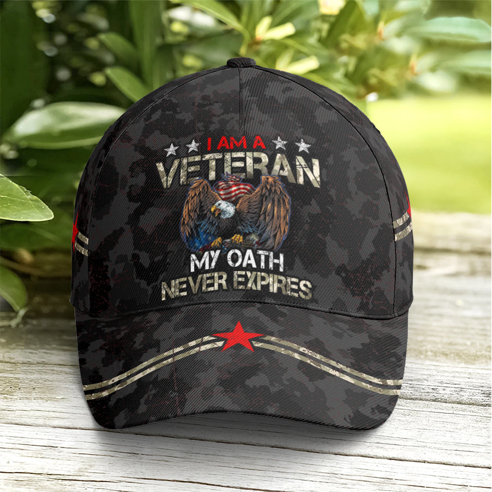 Army Veteran My Oath Never Expires Baseball Cap Coolspod