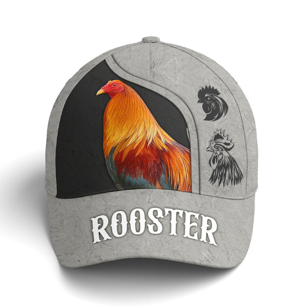 Rooster Vector Art Baseball Cap Coolspod