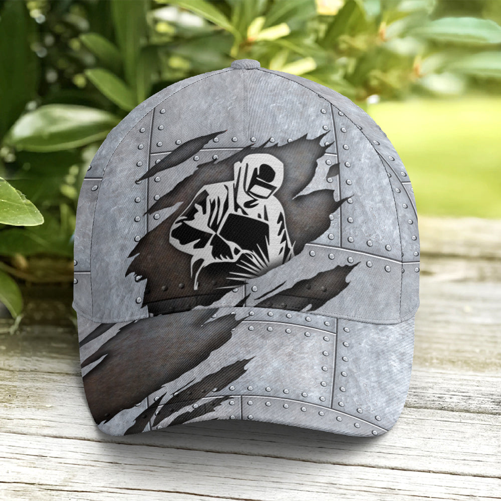Welder Metallic Style Art Baseball Cap Coolspod