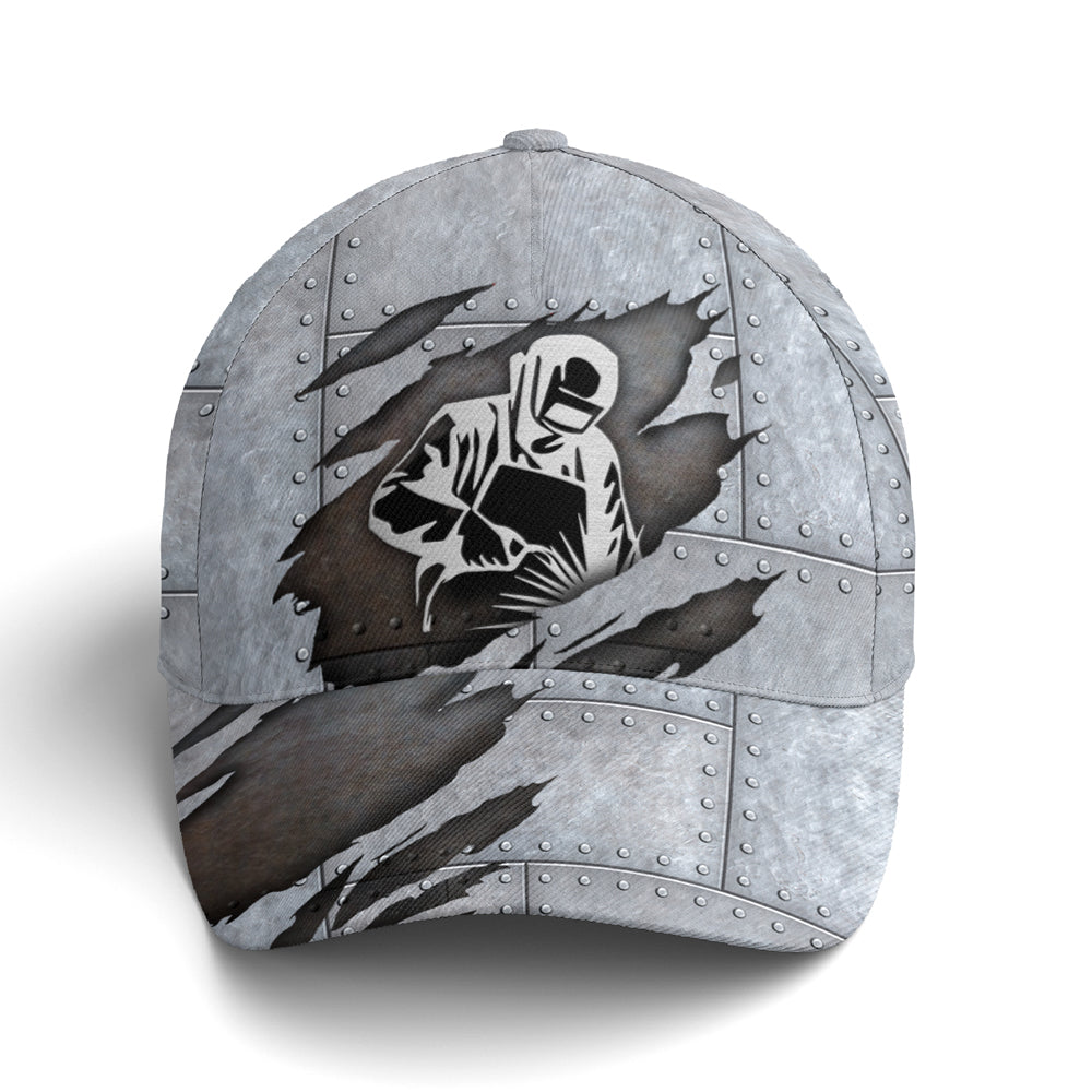 Welder Metallic Style Art Baseball Cap Coolspod