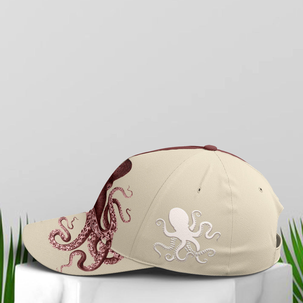 Baseball Cap For Octopus Lovers Two-tone Pattern Coolspod