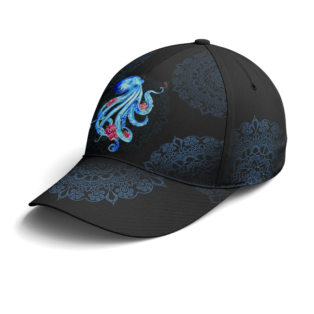Baseball Cap For Octopus Lovers Vector Style Art Mandala Coolspod