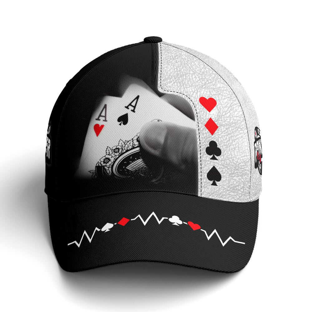 Poker The Aces Classic Leather Baseball Cap Coolspod