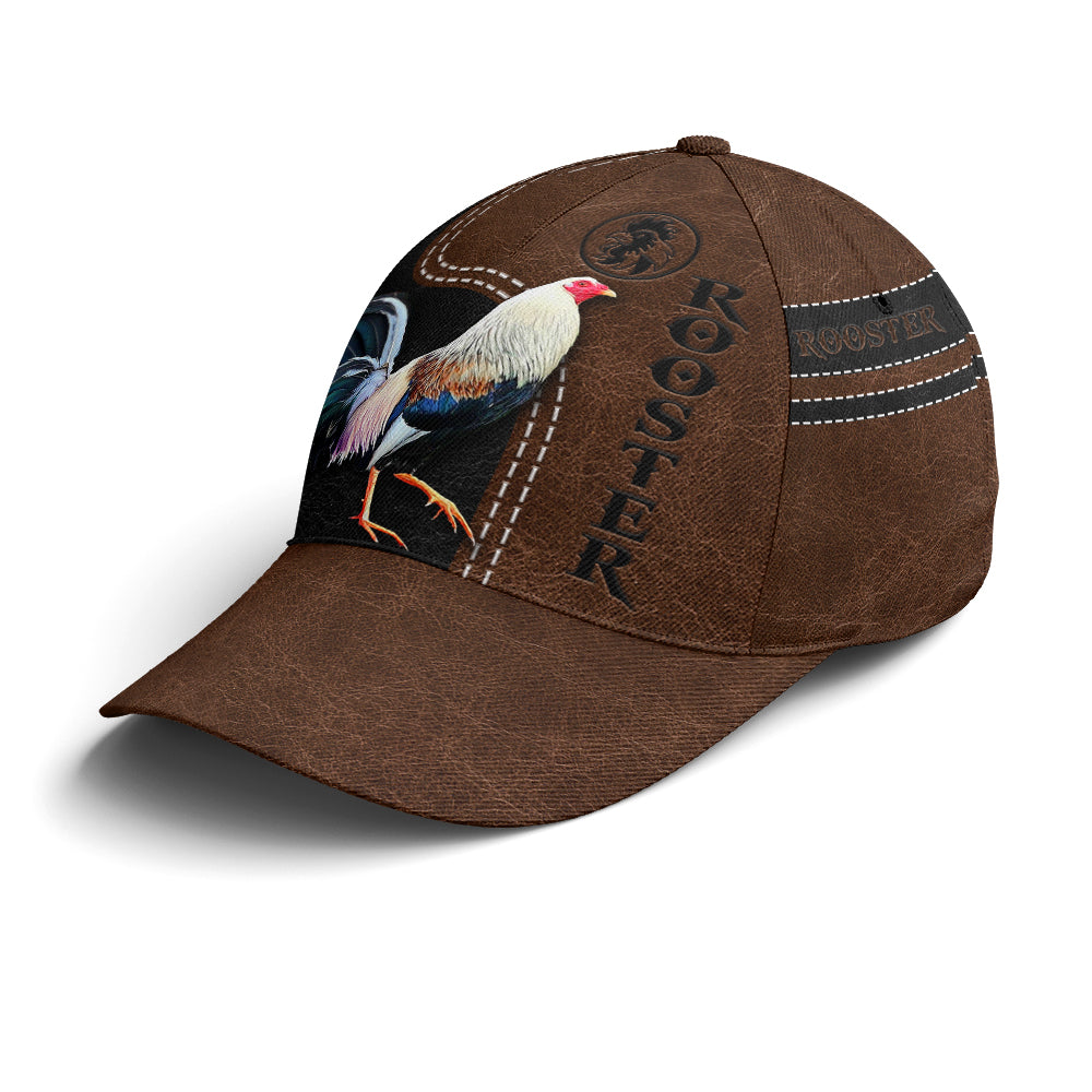 Rooster Classic Leather Baseball Cap Coolspod