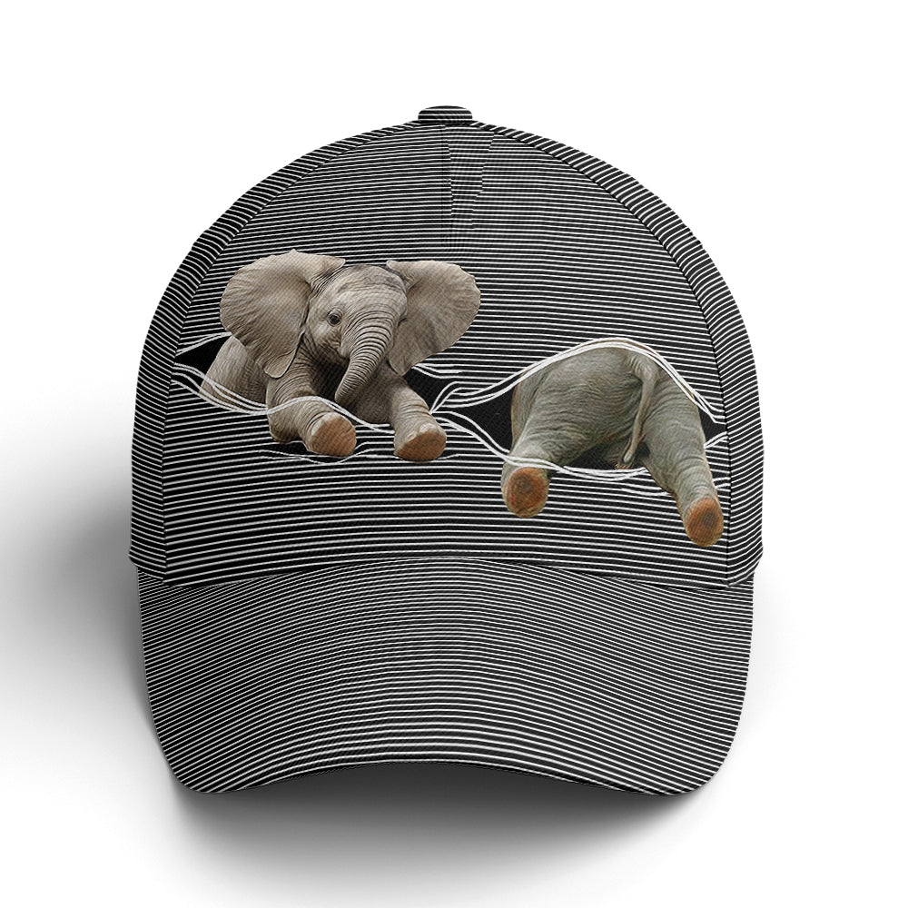 Cute Baby Elephant Funny Baseball Cap Coolspod