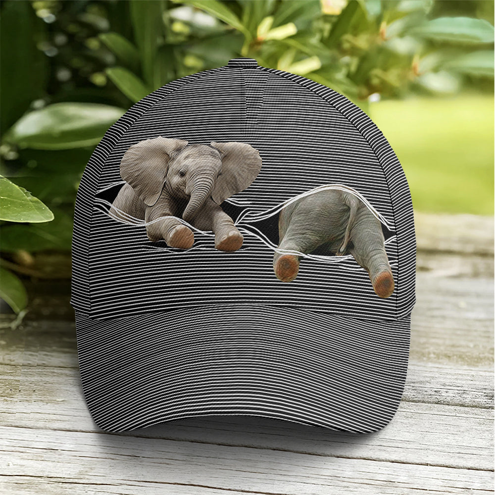Cute Baby Elephant Funny Baseball Cap Coolspod