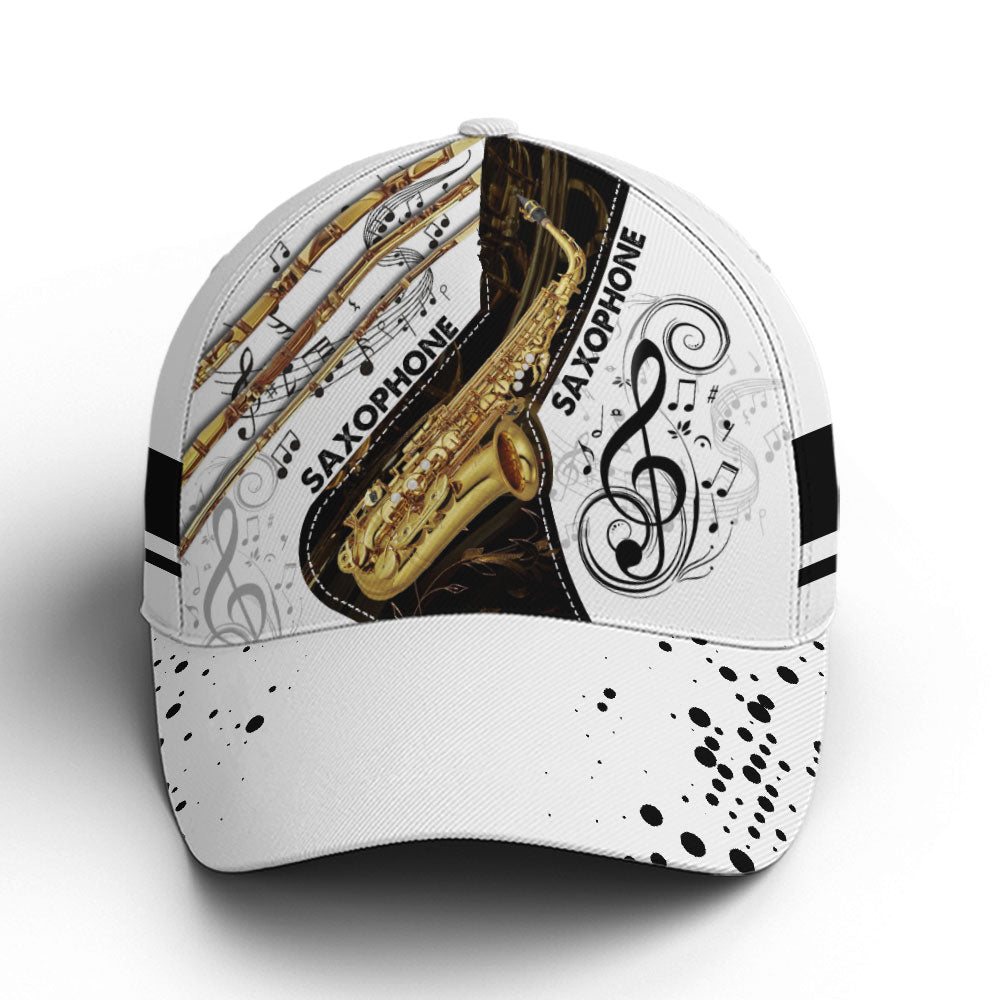 Baseball Cap For Saxophone Lovers Two-tone Pattern Coolspod