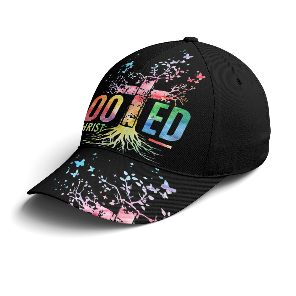 Rooted In Christ Black Baseball Cap Coolspod