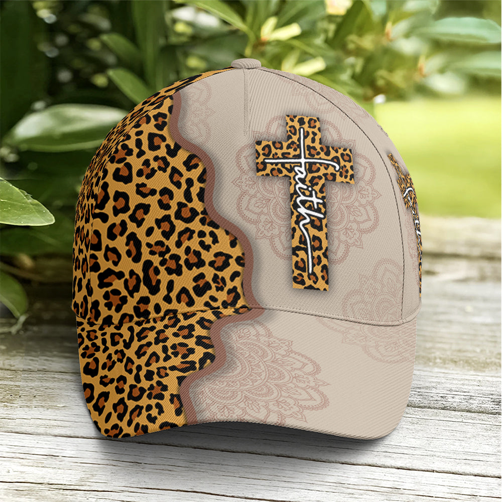 Leopard Crossover Faith Mandala Style Baseball Cap Coolspod
