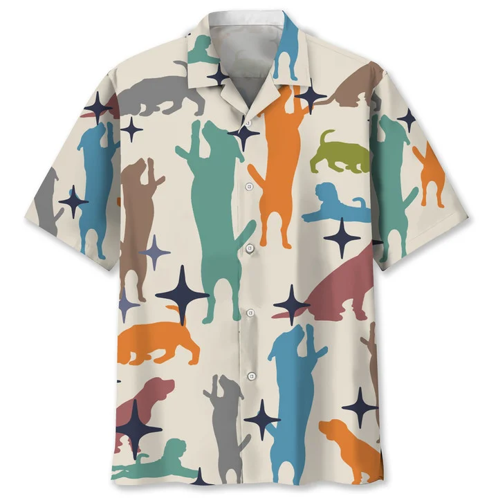 Beagle vintage Hawaiian Shirt/ Hawaiian shirt for men/ Summer gift for Dog lovers