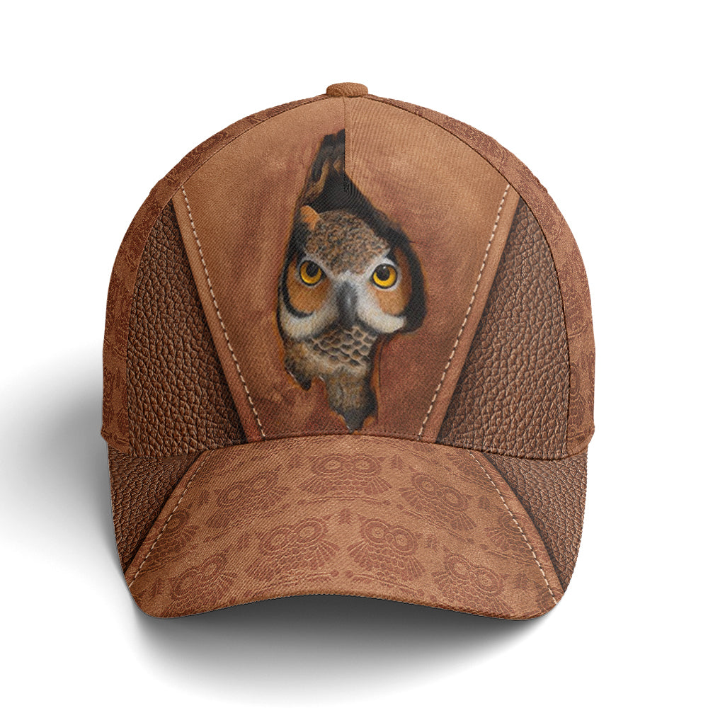 Owl Wood Style Baseball Cap Coolspod