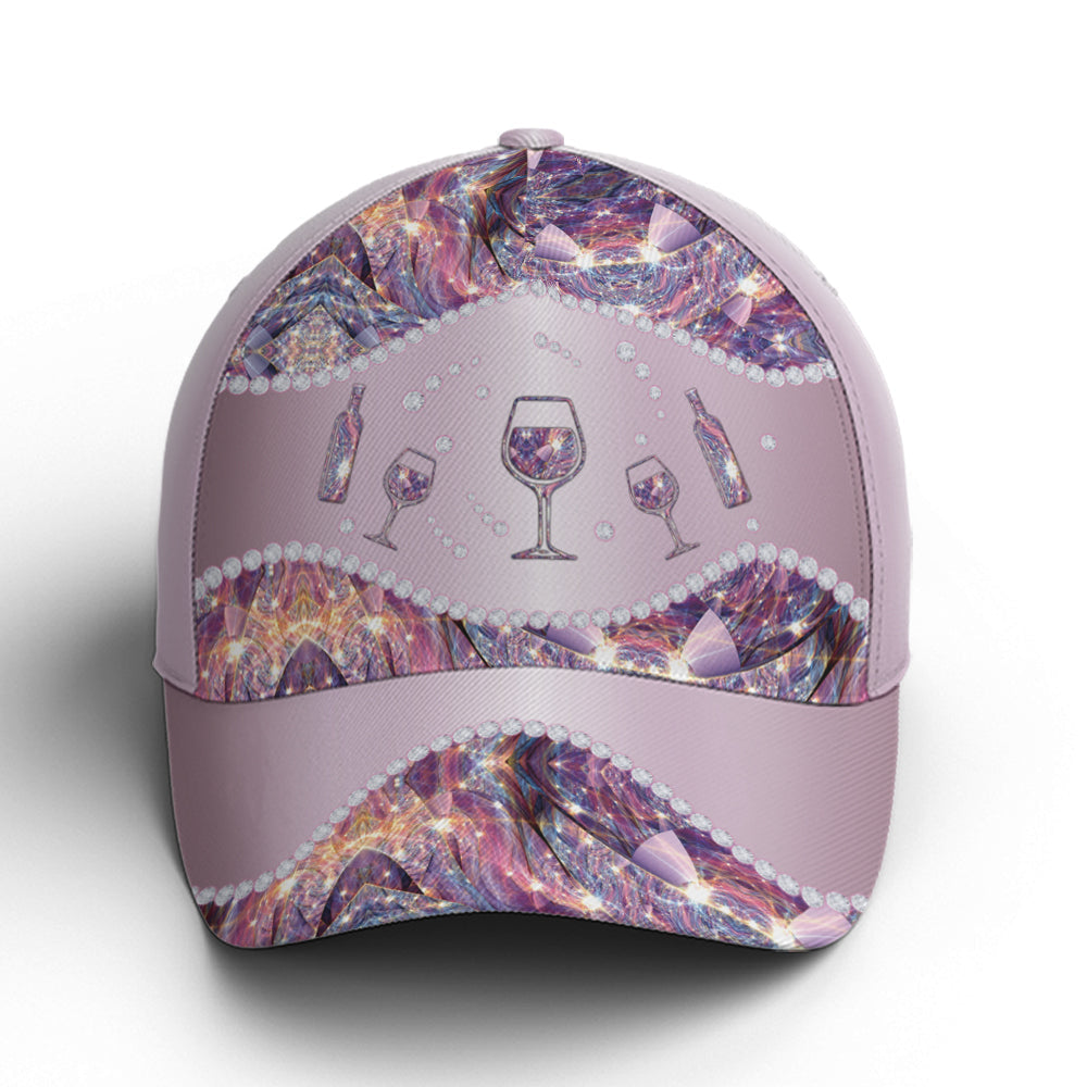 Purple Metallic Style Wine Baseball Cap For Wine Lovers Coolspod