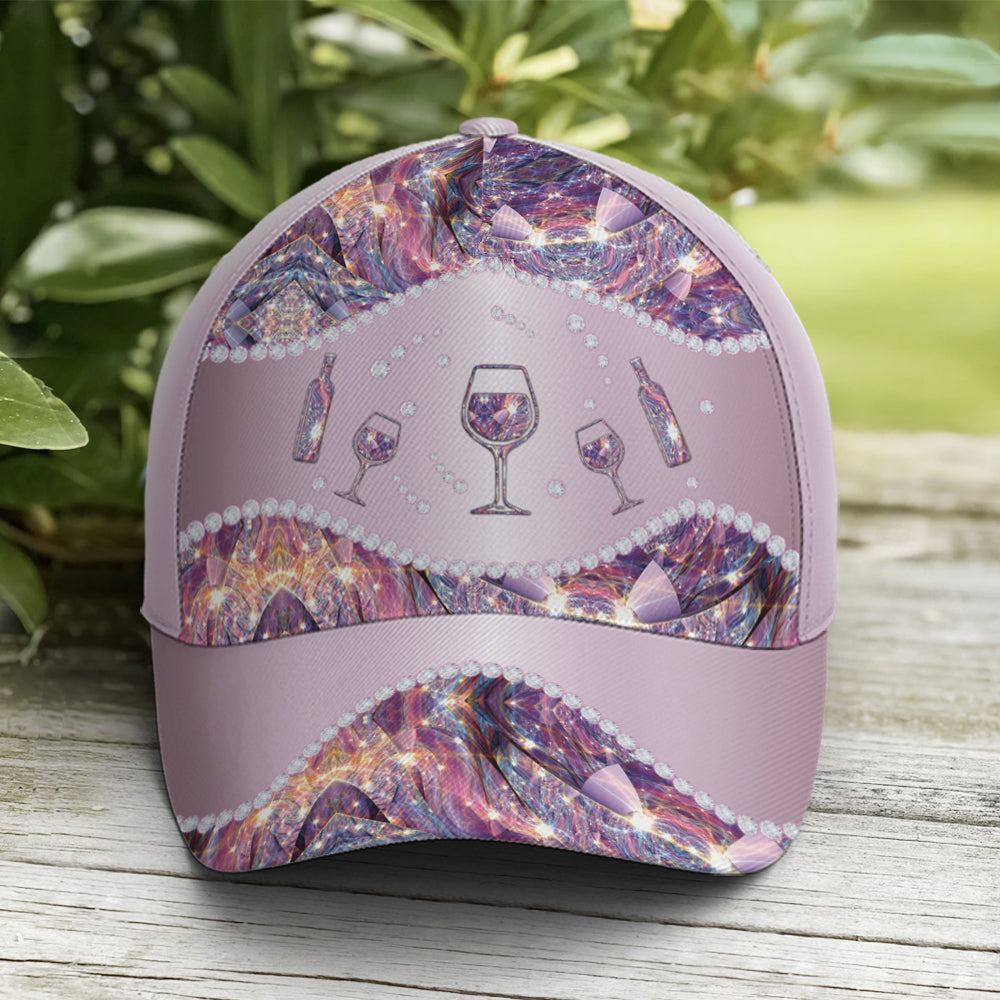 Purple Metallic Style Wine Baseball Cap For Wine Lovers Coolspod