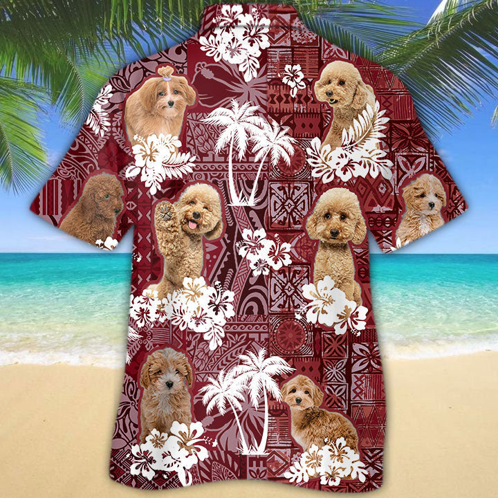 Maltipoo Hawaiian Shirt/ Dog Hawaiian Shirt/ Gift For Dog Lovers