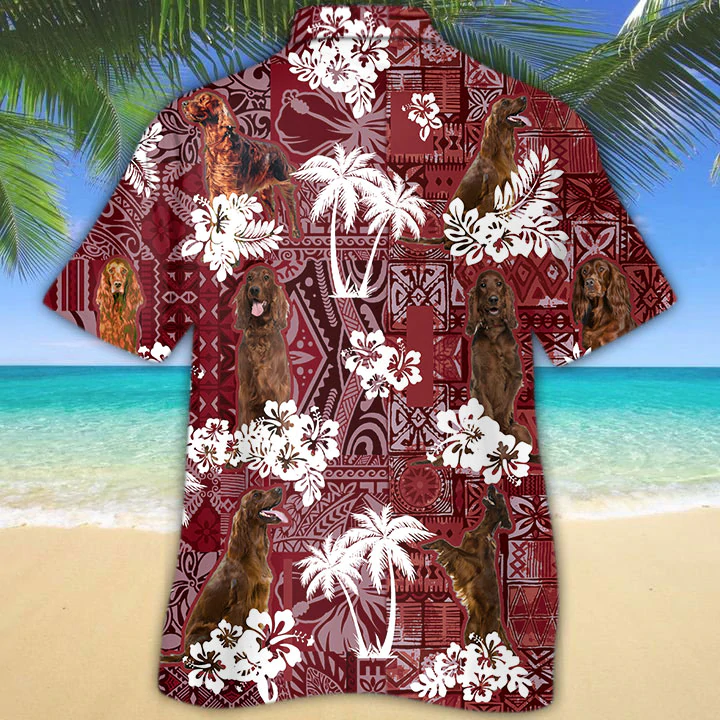 Irish Setter 2 Hawaiian Shirt/ Gift for Dog Lover Shirts/ Men
