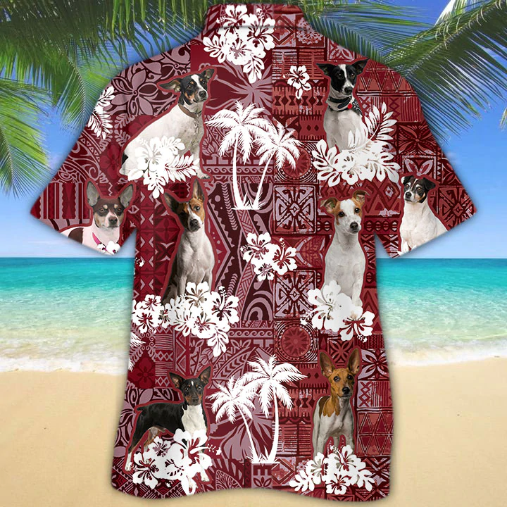 Rat Terrier Dog Hawaiian Shirt/ Gift for Dog Lover Shirts/ Men