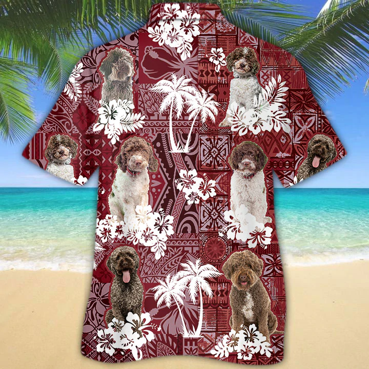 Lagotto Romagnolo Hawaiian Shirt/ Gift for Dog Lover Shirts/ Lagotto Romagnolo Beach Shirt/ Men