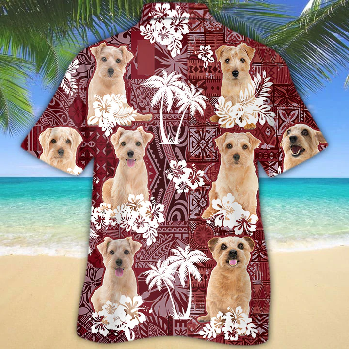 Norfolk Terrier Hawaiian Shirt/ Gift for Dog Lover Shirts/ Men