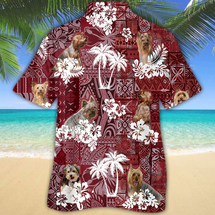 Yorkshire Terrier Hawaiian Shirt/ Coolspod Dog Hawaii Aloha Beach Shirt For Men Women