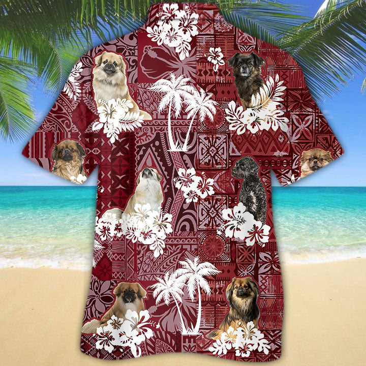 Tibetan Spaniel Hawaiian Shirt/ Dog Hawaii Shirt For Men Women