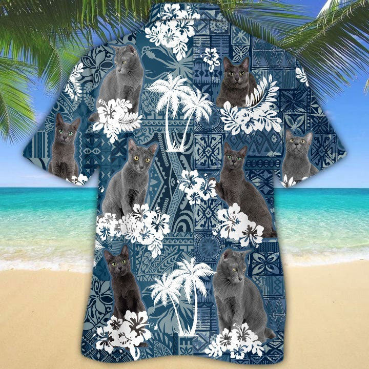 Korat Hawaiian Shirt/ Cool Aloha Beach Shirt For Summer Day/ Cat Hawaiian Shirts For Man And Woman