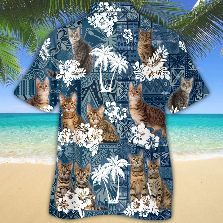 California Spangled Hawaiian Shirt For Men And Woman/ Hawaiian Shirt Cat/ Best Hawaiian Shirts For Cat Lovers