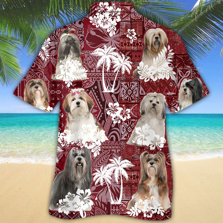 Lhasa Apso Hawaiian Shirt/ Cute Dog Hawaii Shirt For Summer
