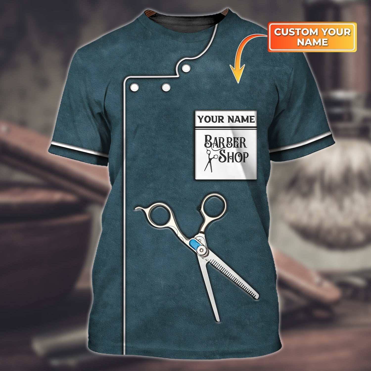 Custom With Name 3D T Shirt For A Barber/ Present To Barber Men/ Barber Friend Gifts/ New Barber Gifts