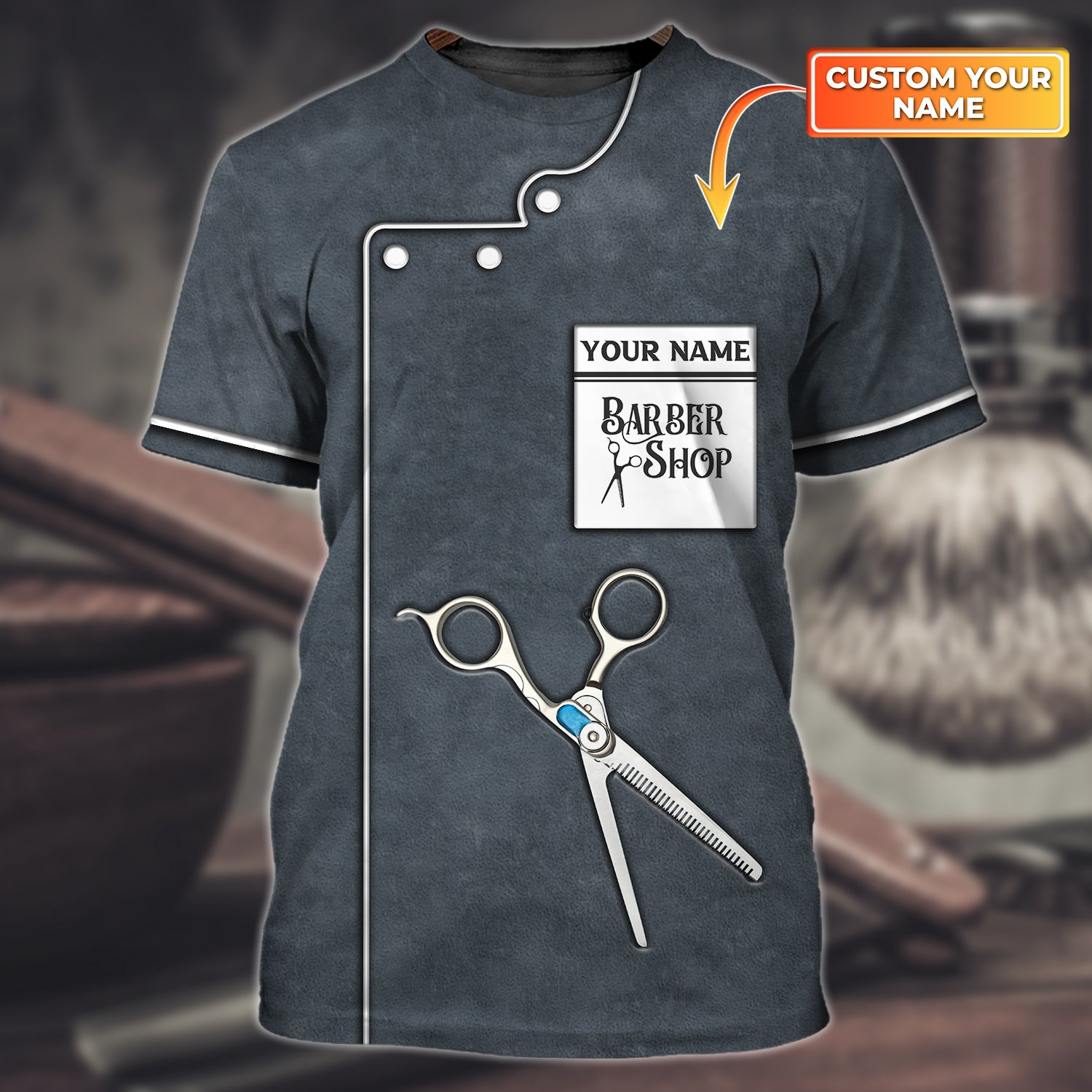 Customized Barber Shirts/ 3D All Over Printed Tshirt For Barber Shop/ Best Gift For Barber/ Barber Shirt For Him Her