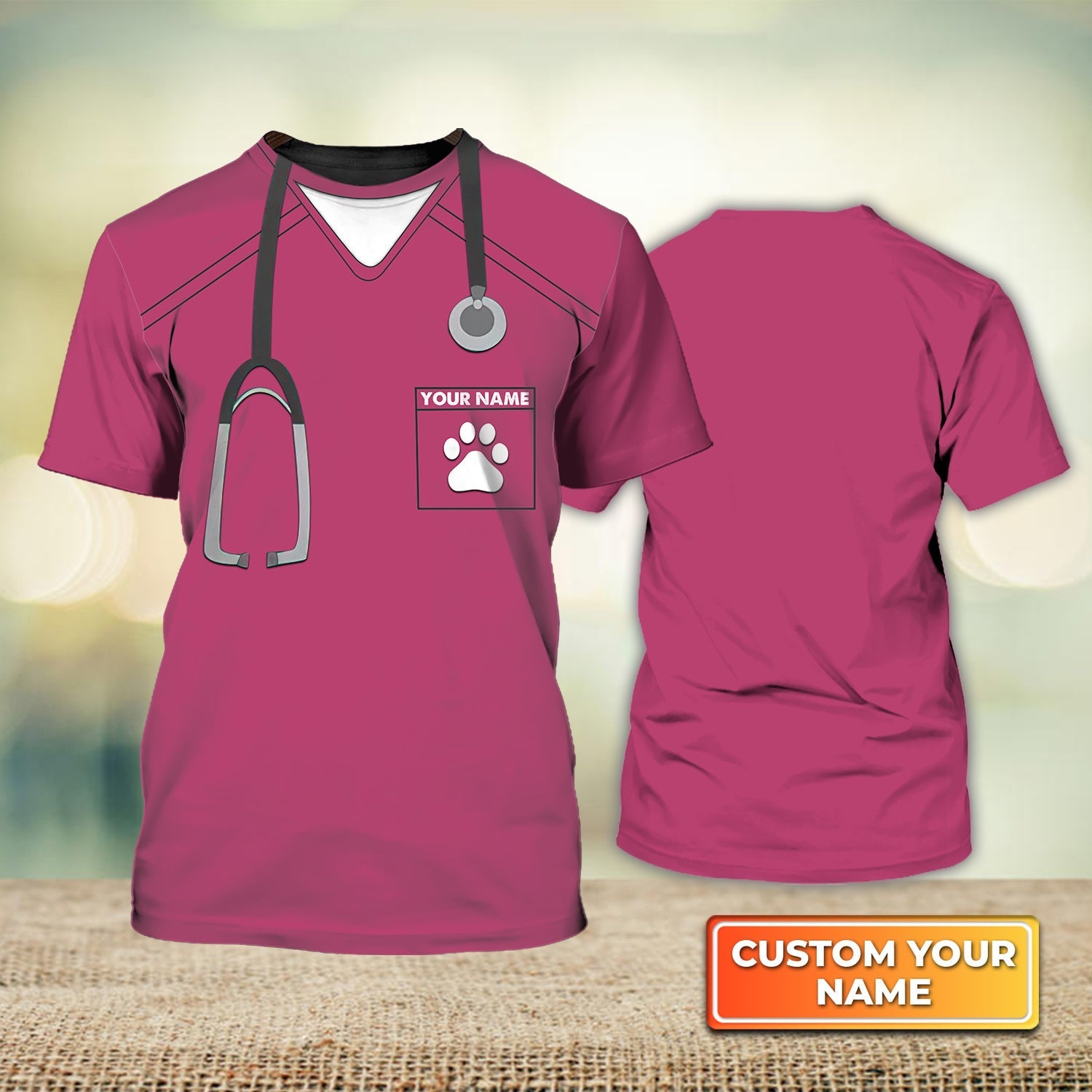 Customized 3D Veterinarian Shirt Veterinarian Uniform Gift For Veterianrian