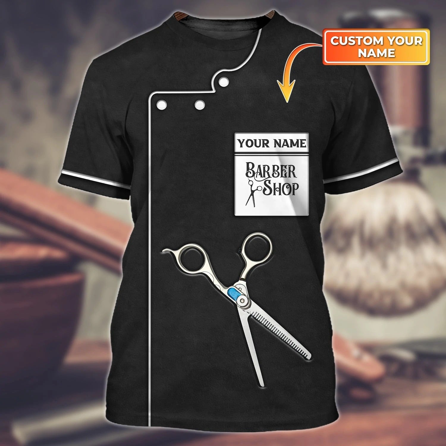Personalized Authentic Barber Shirts/ New Barber Shop Gifts/ 3D T Shirt For Barber Man