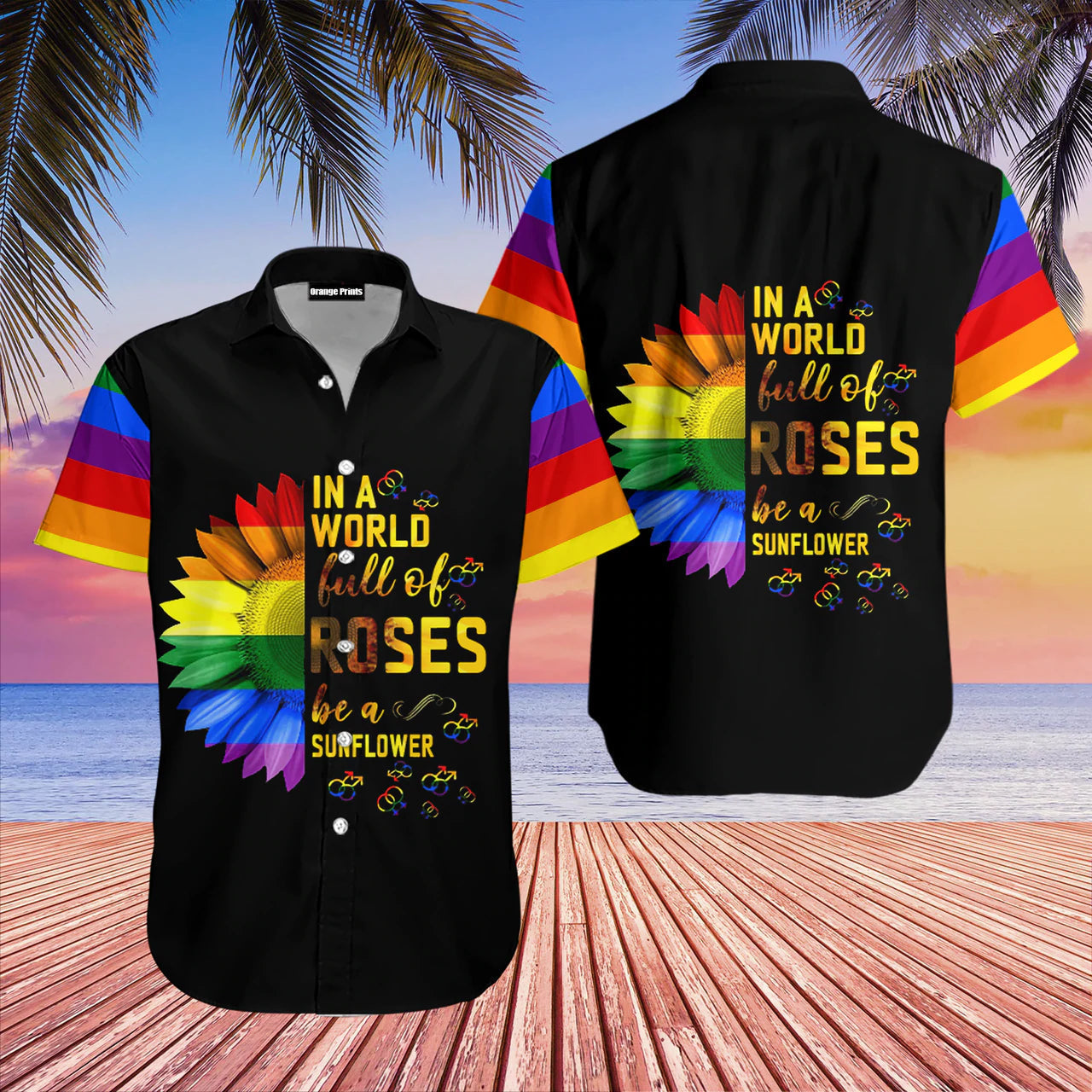 LGBT Love Is Love Pride Month Aloha Hawaiian Shirts