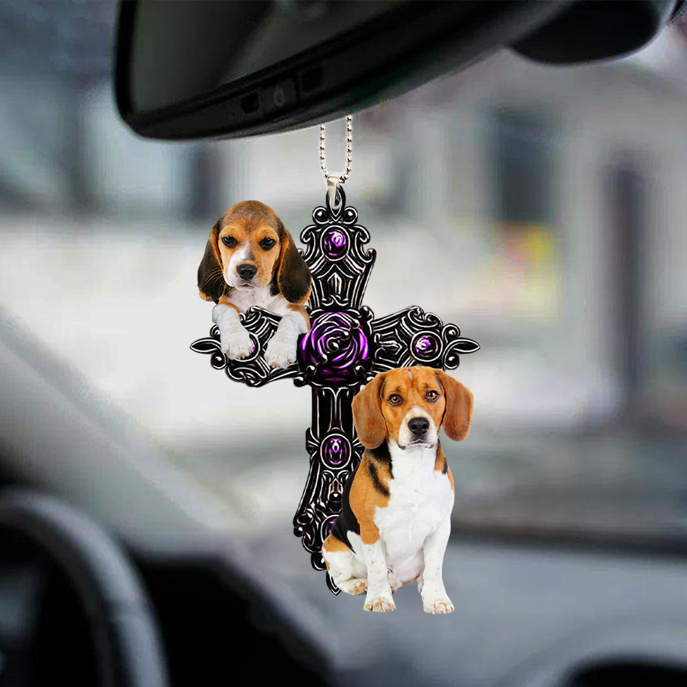 Beagle Pray For God Car Hanging Ornament Dog Pray For God Ornament Coolspod
