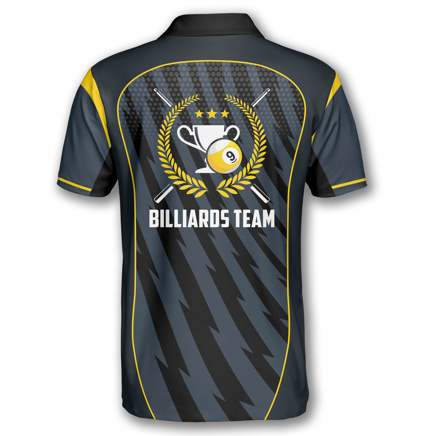 9 Ball Trophy Emblem Custom Billiard Shirts for Men/ Perfect Gift for Team Billiard