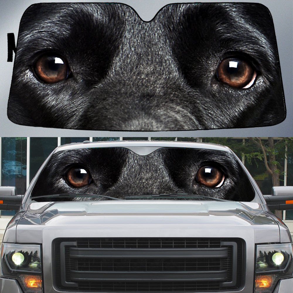 Bla Labrador Retriever''s Eyes Beautiful Dog Eyes Car Sun Shade Cover Auto Windshield