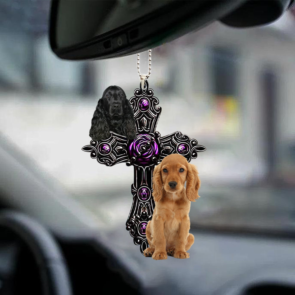 Cocker Spaniel Pray For God Car Hanging Ornament Dog Ornament Coolspod