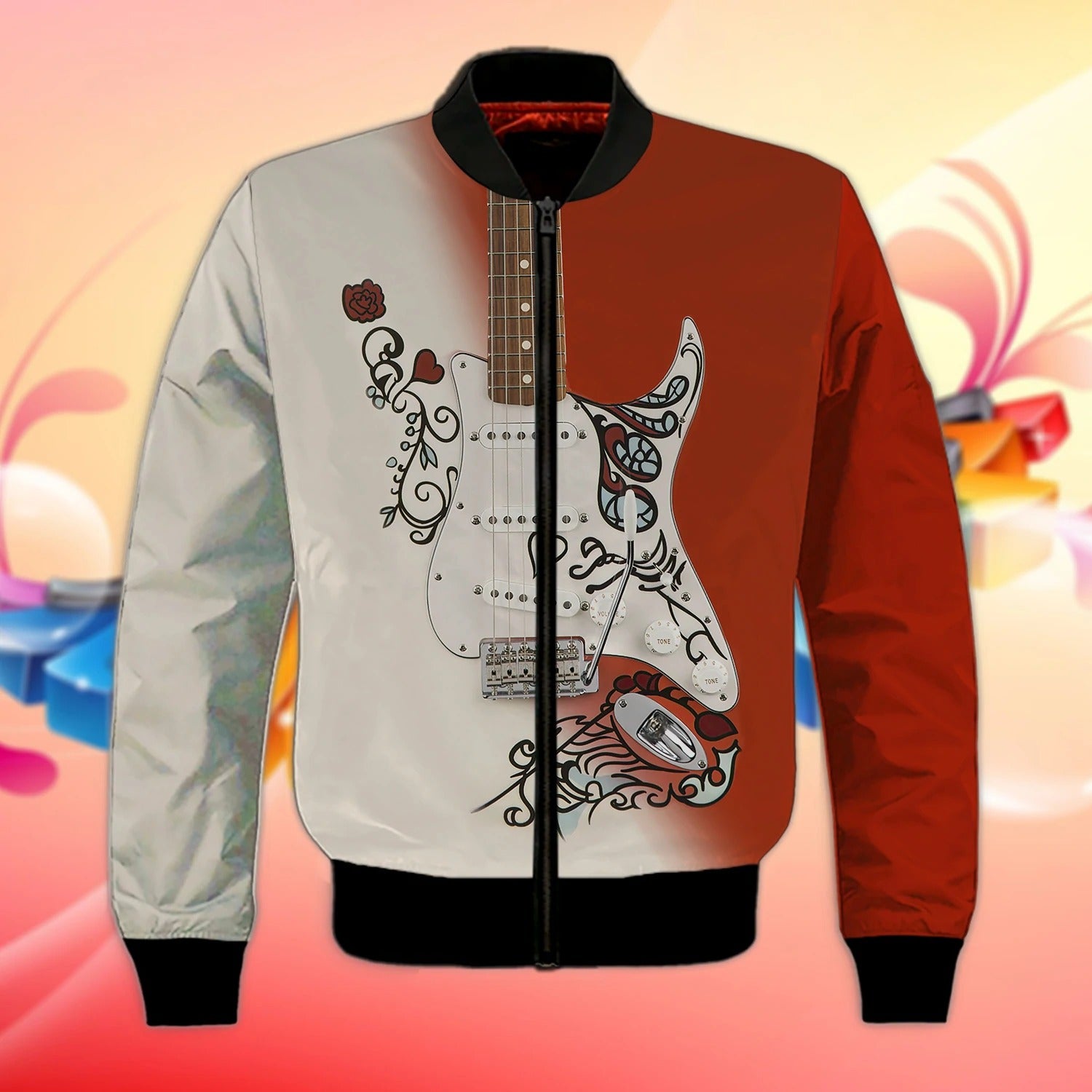 3D All Over Print Hoodie Shirt For Guitar Lovers/ Sublimation Guitar Shirts For Men And Woman