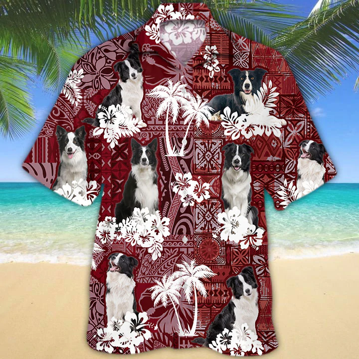 Border Collie 2 Hawaiian Shirt