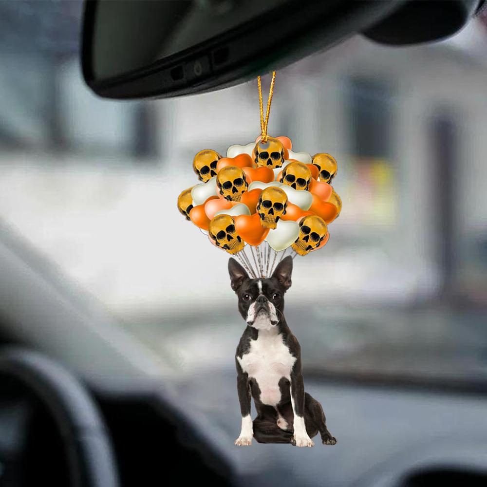 Boston Terrier Halloween Car Ornament Dog Ornament For Halloween