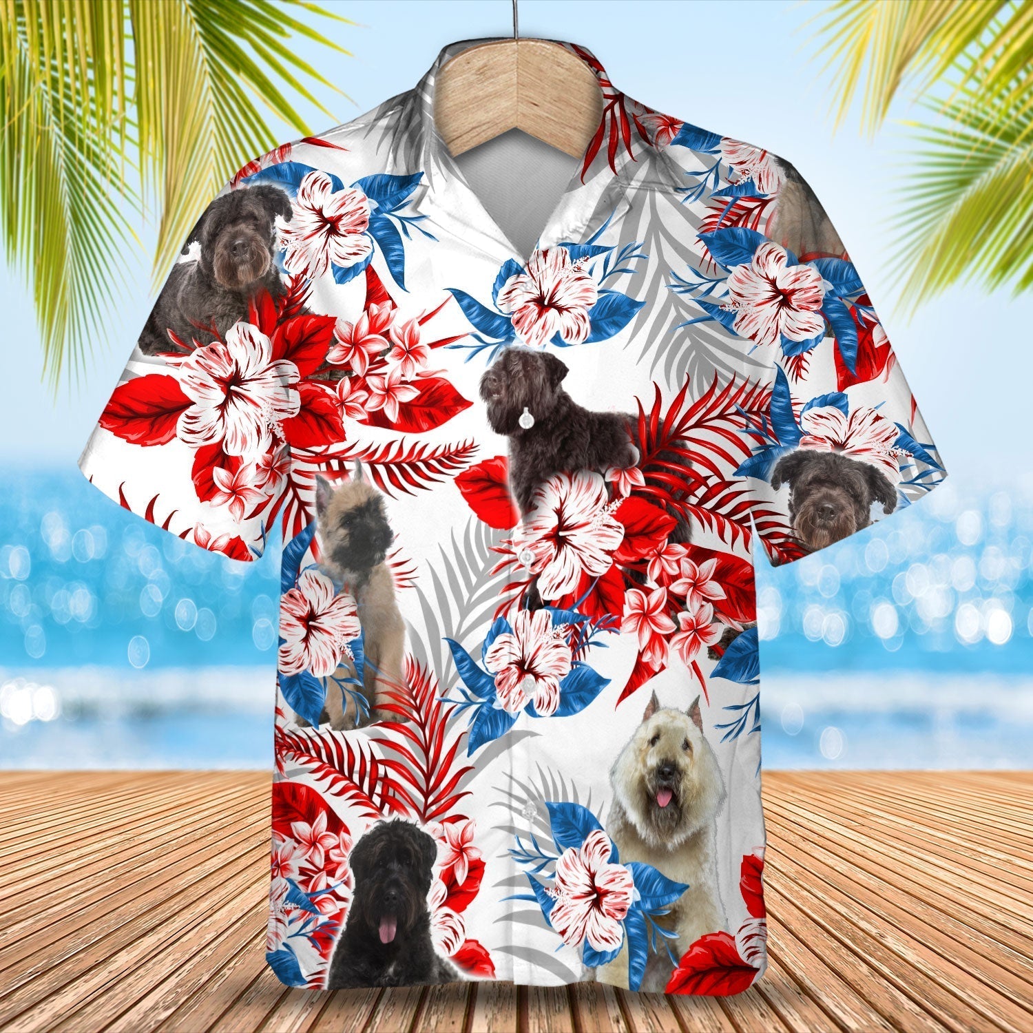 Bouvier des Flandres Hawaiian Shirt - Summer aloha shirt/ Hawaiian shirt for Men and women